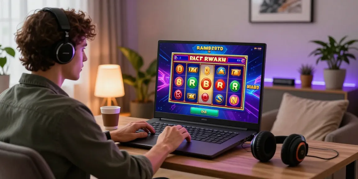 Engaging online gaming experience for players at eatm.org.uk showcasing credit card casino setup at home.