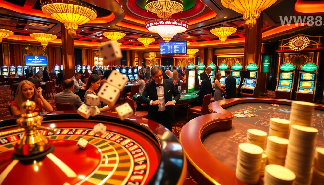 Experience thrilling gameplay moments at https://ww88.link/ casino with vibrant roulette and craps tables.