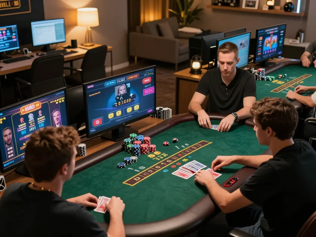 Engaging online gaming experience at https://sc88.charity/ with players actively betting in a virtual poker tournament.