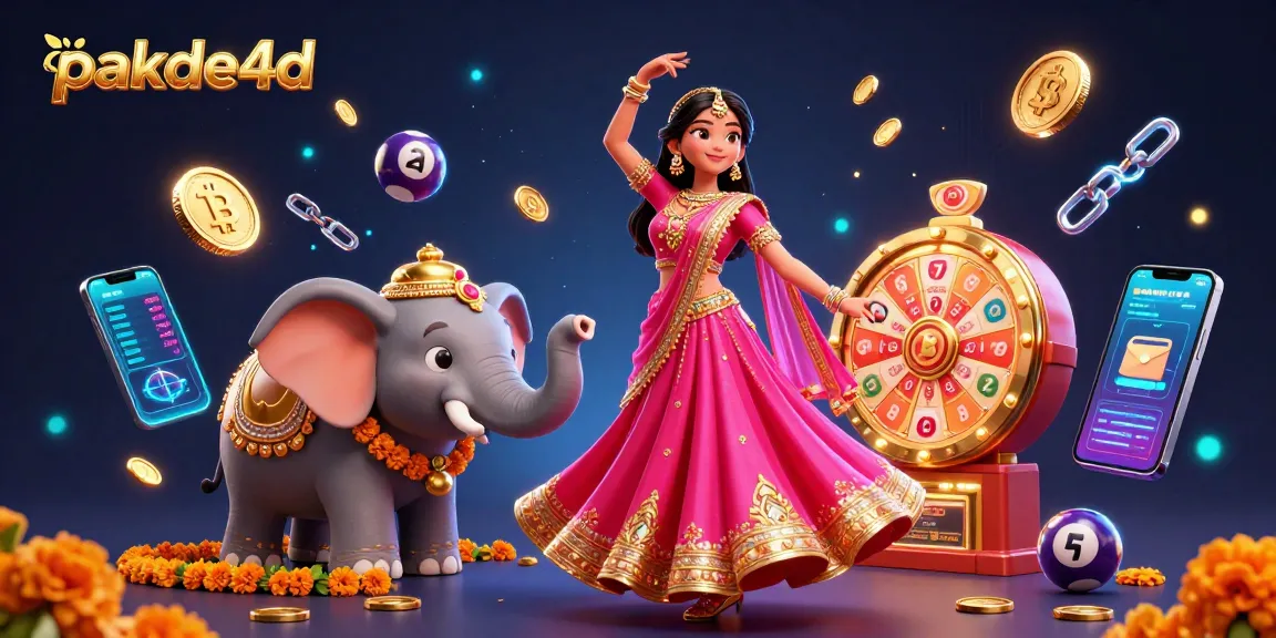 Engage with pakde4d's vibrant lottery experience featuring colorful elements and characters.