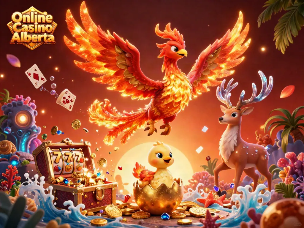 Play thrilling games at Online Casino Alberta, featuring vivid 3D elements and dynamic gameplay visuals.
