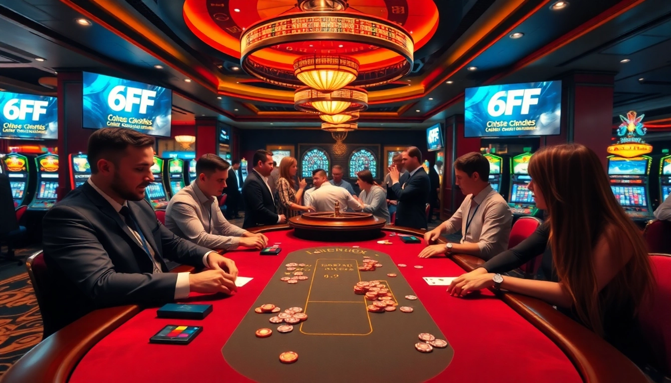 Experience the thrill of 6FF with professional dealers and exciting games in a vibrant casino.