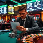 Engaging in soi keo nha cai strategies at a modern sports betting table with vibrant atmosphere.