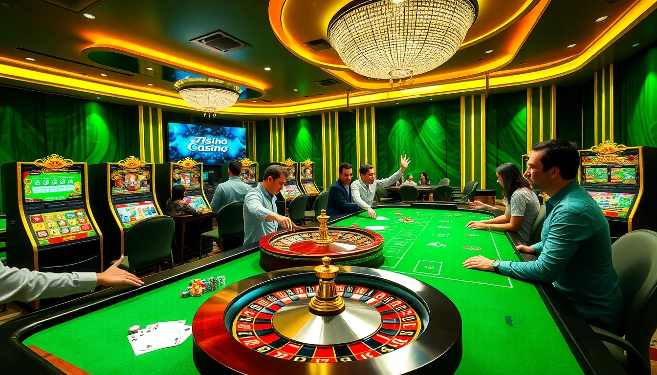 Players engaging in exciting games at tg88.com online casino with vibrant tables and a thrilling atmosphere.