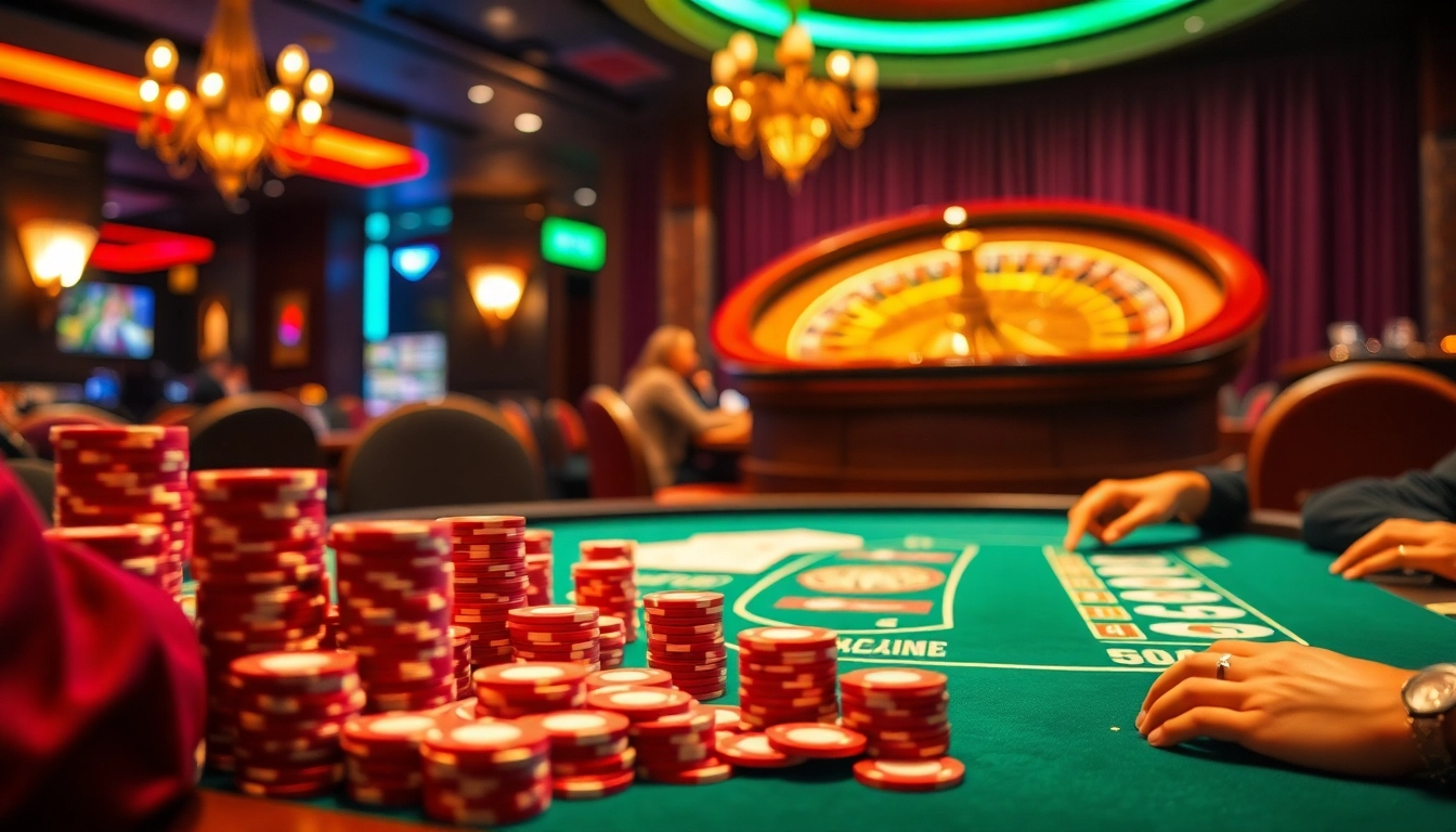 SODO casino scene showcasing high-stakes poker action and luxury gaming atmosphere.