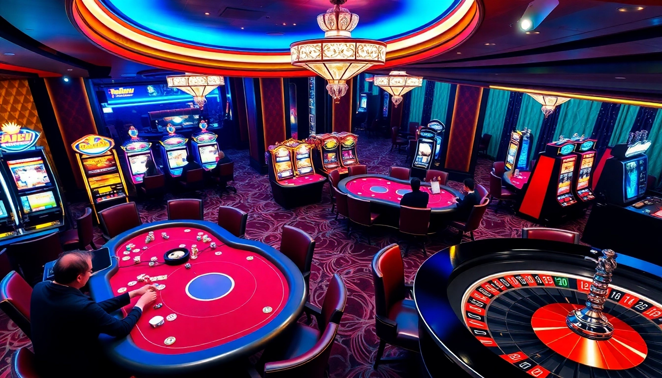 Experience thrilling moments at b52 club, featuring lively poker games and vibrant slot machines.