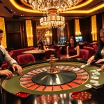 SBOBET roulette table scene with excited players immersed in high-stakes gambling.
