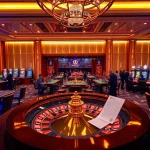 Cổng Game DEBET offers an exciting casino experience with vibrant gaming tables and engaging atmosphere.