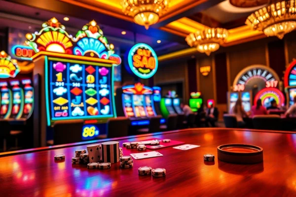 Experience the excitement of winning at slot88 machines in a luxurious casino setting.