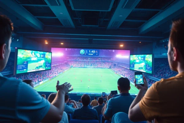 Live football streaming experience on socolive.com.co with engaging fan interactions and real-time updates.